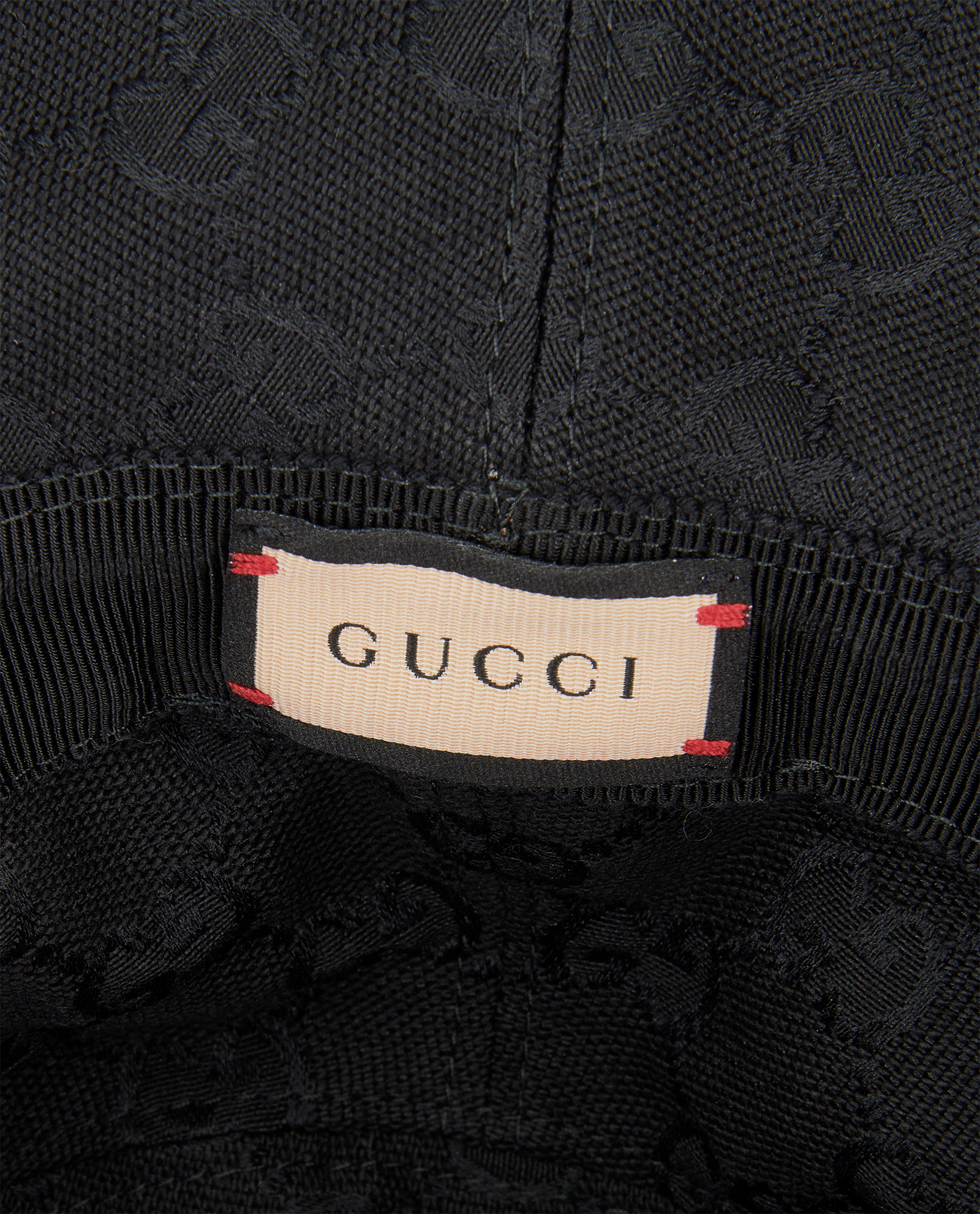 Gucci Leather Bucket Hat, &pound;250, Accessories, Black, Canvas/Leather, Other view